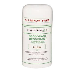 Unscented aluminum free deodorant